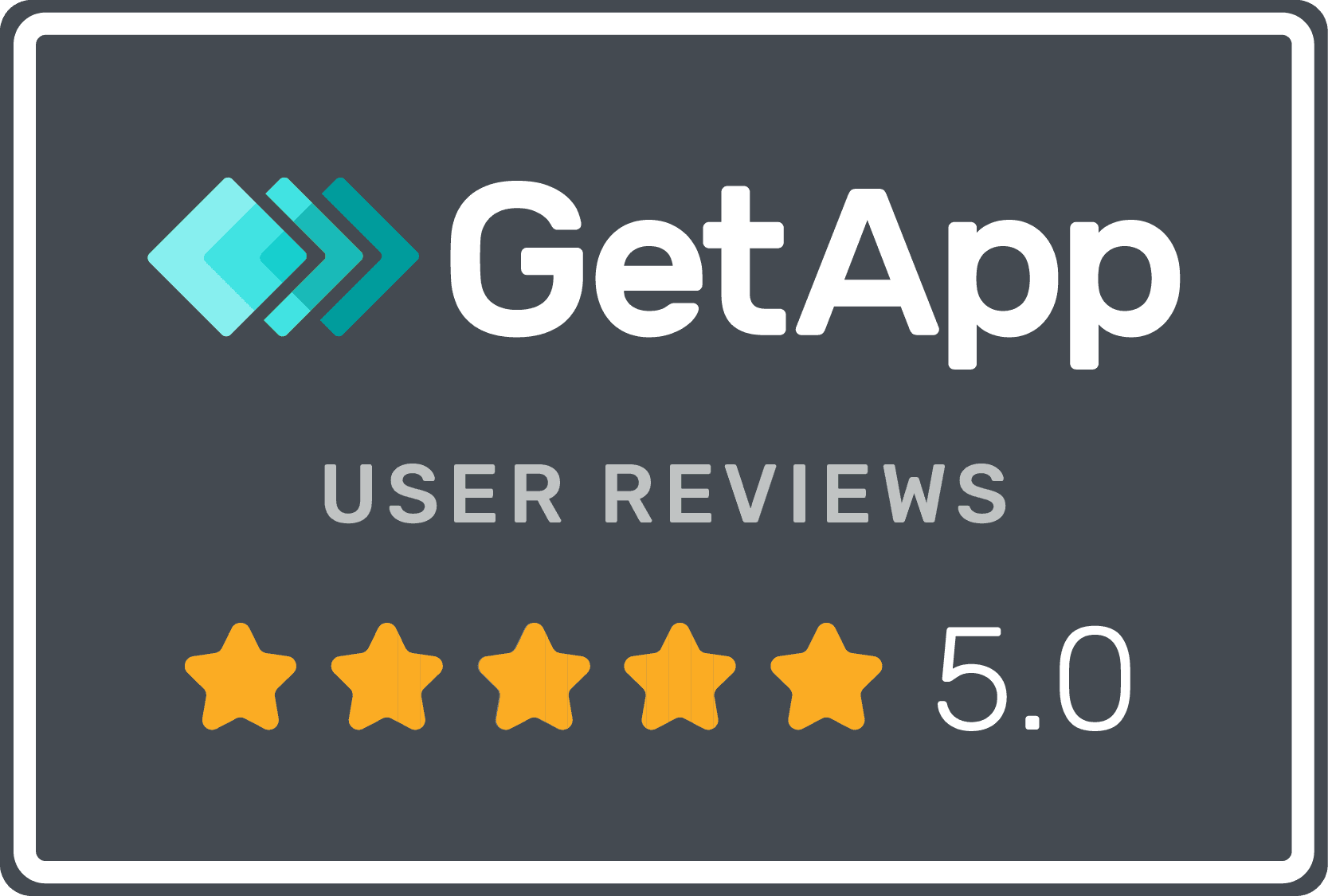 GetApp — 5 out of 5 stars
