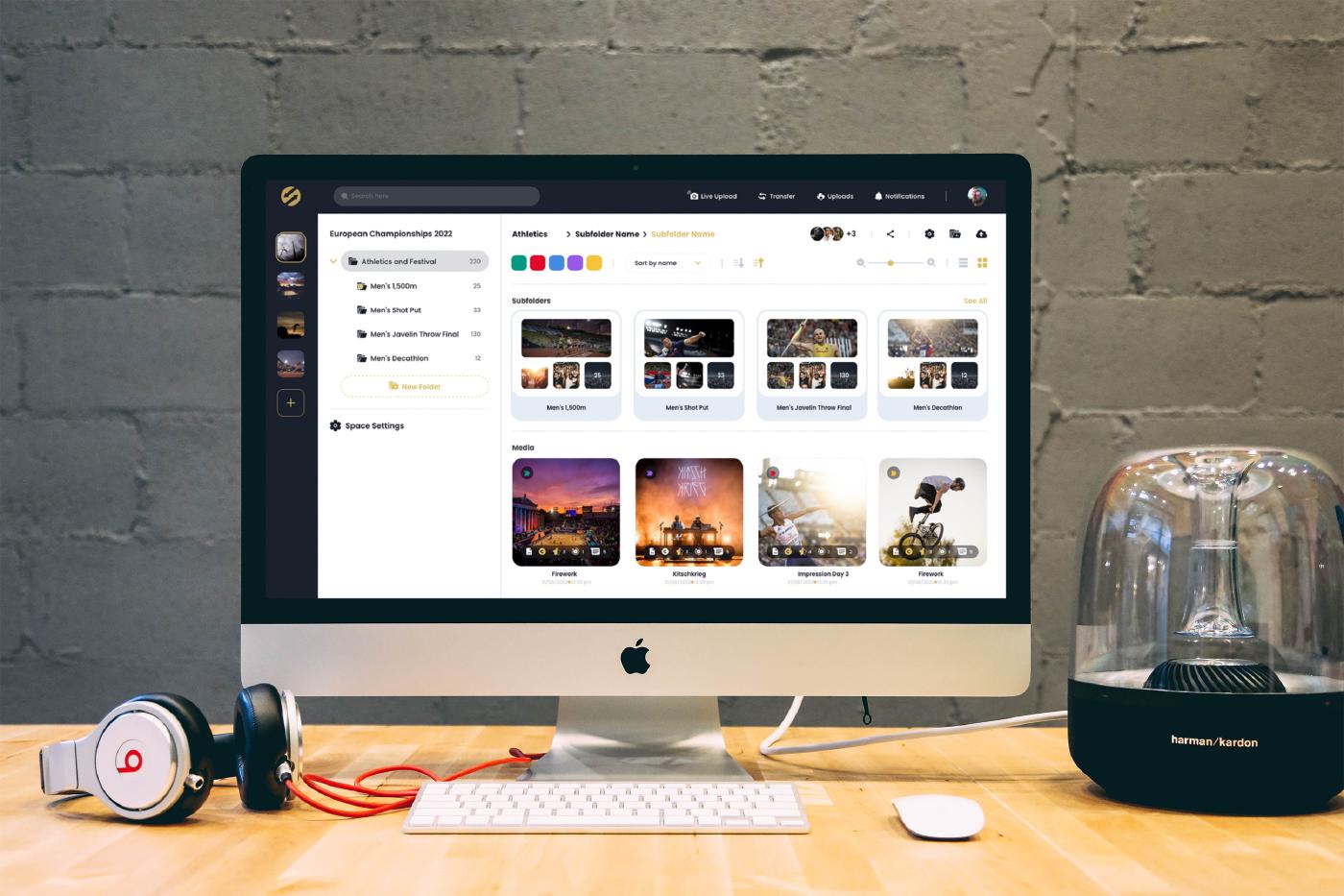 Benutzeroberfläche von VAULO