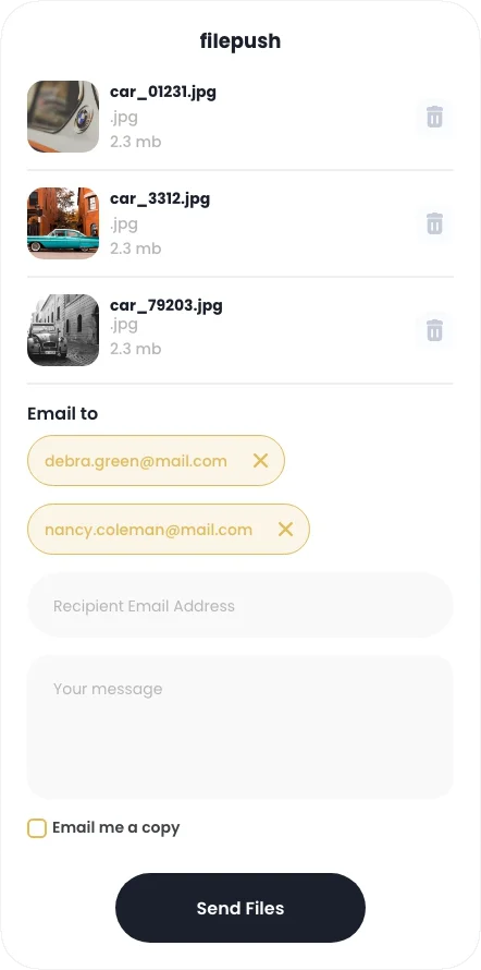 Screenshot filepush prompt